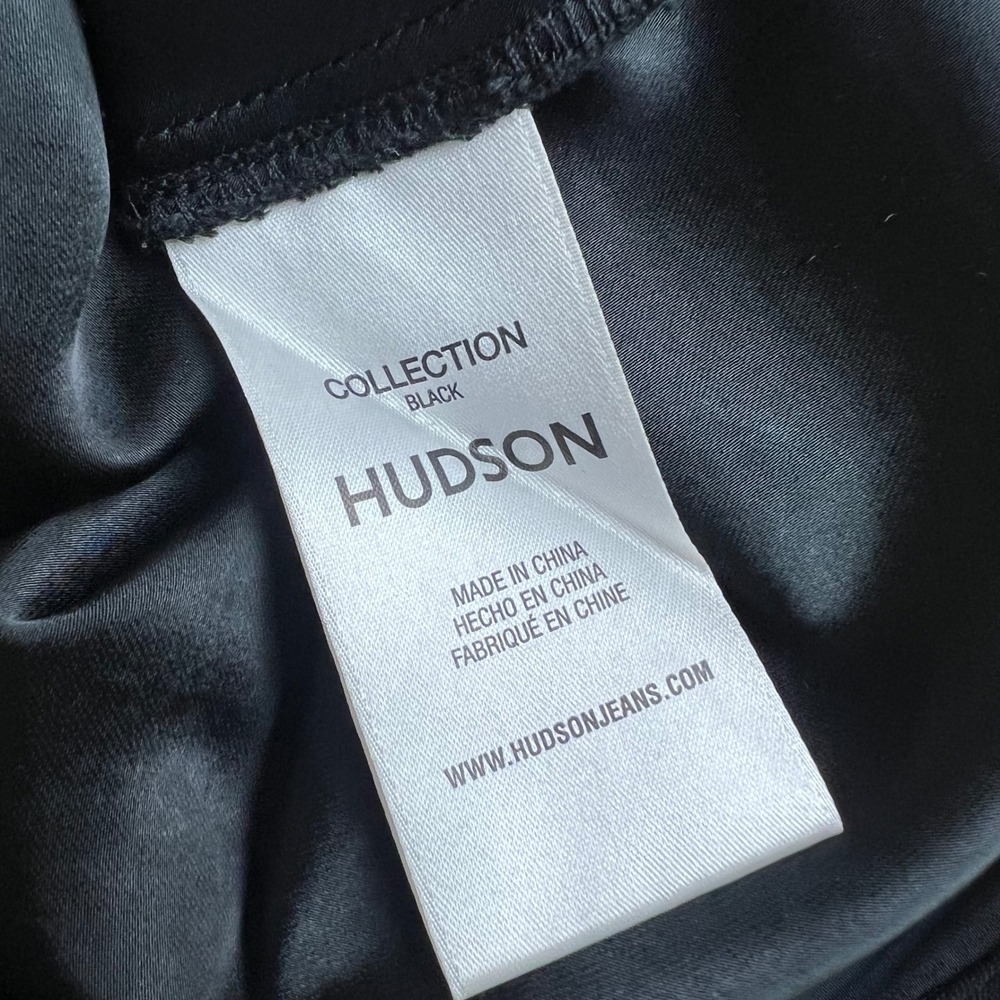 Hudson Jeans Black Collection Twisted Knot Front Button Down Collar‎ Shirt Large - Picture 6 of 9